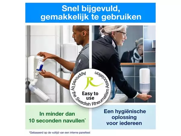 Een Alcoholgel Tork S4 voor handdesinfectie ongeparfumeerd 1000ml 424103 koop je bij VDB Office Express B.V.