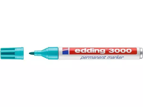 Een Viltstift edding 3000 rond 1.5-3mm turquoise koop je bij Sysdicom BV