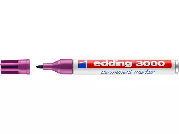Een Viltstift edding 3000 rond 1.5-3mm rood violet koop je bij All Office Kuipers BV