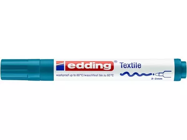 Een Viltstift edding 4500 textiel rond 2-3mm oriëntblauw koop je bij De Rijk Kantoorshop