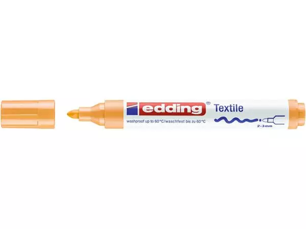Een Viltstift edding 4500 textiel rond 2-3mm lichtor koop je bij All Office Kuipers BV