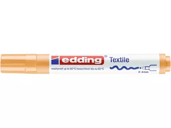 Een Viltstift edding 4500 textiel rond 2-3mm lichtoranje koop je bij Kantorice office & business supplies