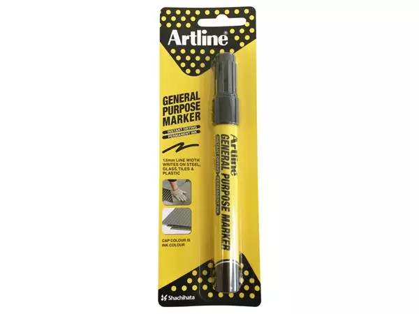 Een Viltstift Artline General purpose zwart koop je bij Kantoorboekhandel Van Atten