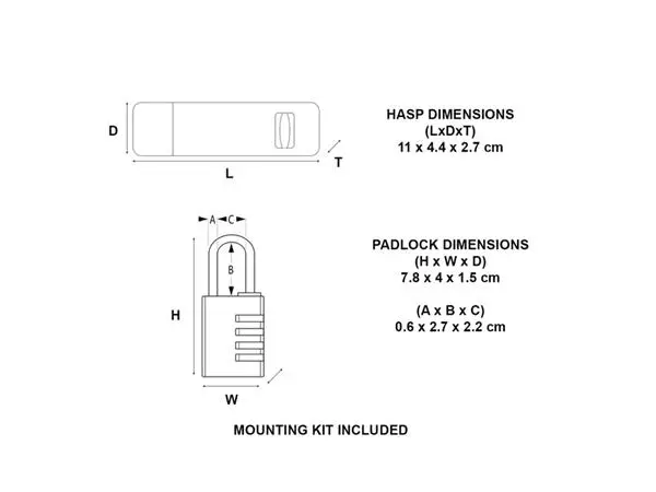 Een Hangslot MasterLock overval + aluminium 40mm koop je bij PrimaOffice