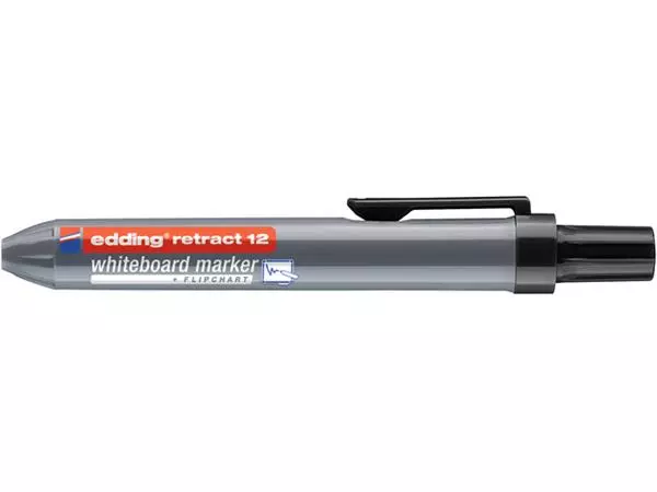 Een Viltstift edding 12 whiteboard drukknop rond 1.5-3mm zwart koop je bij Continu Kantoor