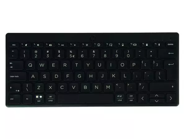 Een Toetsenbord HP 355 compact multi-device Qwerty zwart koop je bij Kantoorboekhandel Van Atten