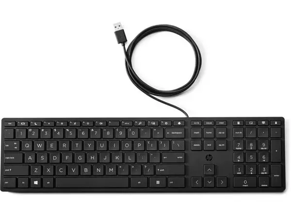 Een Toetsenbord HP 320K Qwerty zwart koop je bij Draais.com