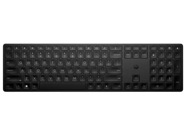 Een Toetsenbord HP 455 programmeerbaar draadloos Qwerty zwart koop je bij Clippz! Office Supplies