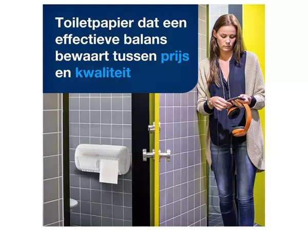 Een Toiletpapier Tork T4 advanced 2laags wit 472161 koop je bij Egner kantoorspecialisten