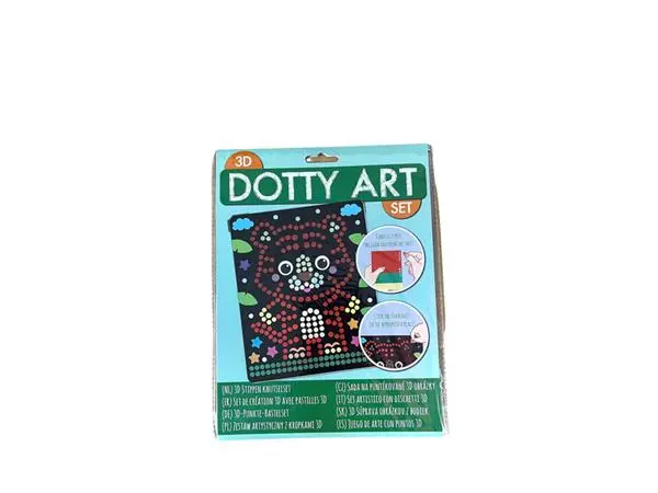 Een Knutselset 3D Dotty art assorti koop je bij Friese Schrijfkamer