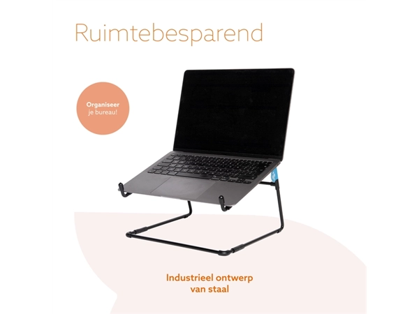 Een Laptopstandaard R-Go Office Zwart koop je bij De Rijk Kantoorshop