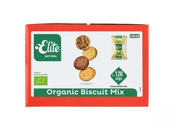 Een Koekjes Elite Natural biologische biscuitmix 120 stuks koop je bij Topkantoor Repro Creatief