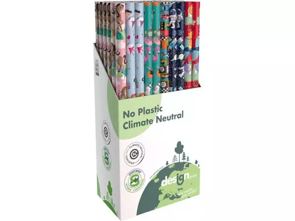 Een Inpakpapier IG Group Kids 200x70cm assorti koop je bij Kantorice office & business supplies