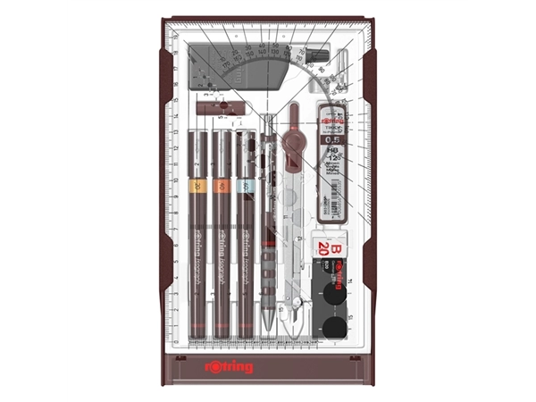 Een Tekenset rOtring Isograph 7-delig koop je bij Quality Office Supplies