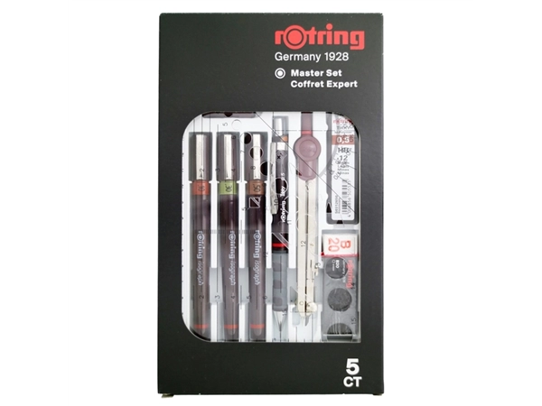 Een Tekenset rOtring Isograph Master 10-delig koop je bij Continu Kantoor