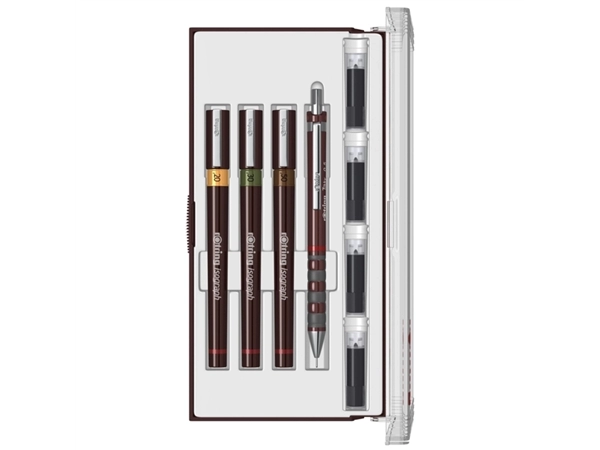 Een Tekenset rOtring Isograph Junior 4-delig koop je bij Kantorice office & business supplies