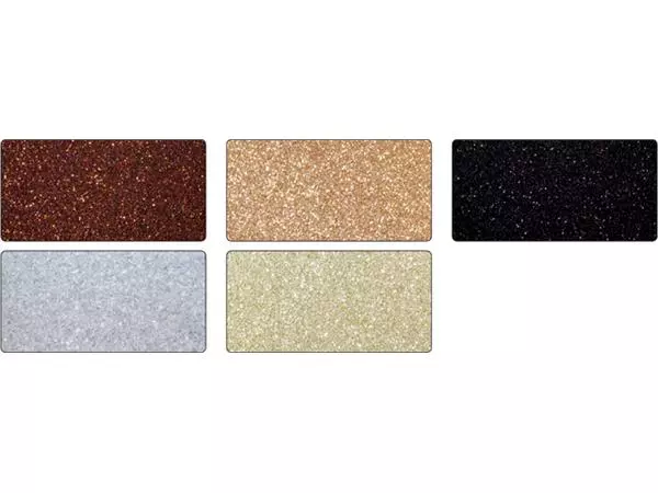 Een Glitterkarton Folia 50x70cm 300gr 5 vel classic assorti koop je bij De Rijk Kantoorshop