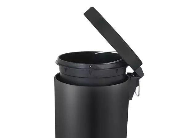 Een Afvalbak Vepa Bins pedaalemmer 12 liter zwart koop je bij QuickOffice BV