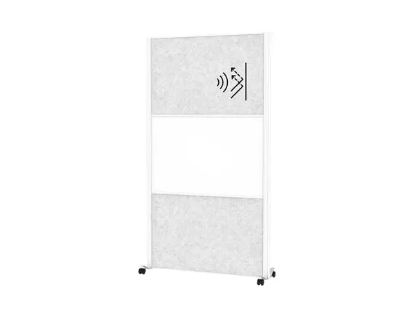 Buy your Scheidingswand MAUL akoestiek lichtgrijs/whiteboard mobiel at QuickOffice BV