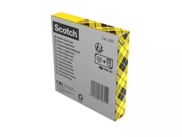 Een Plakband Scotch Magic 665 19mmx33m dubbelzijdig koop je bij Egner kantoorspecialisten