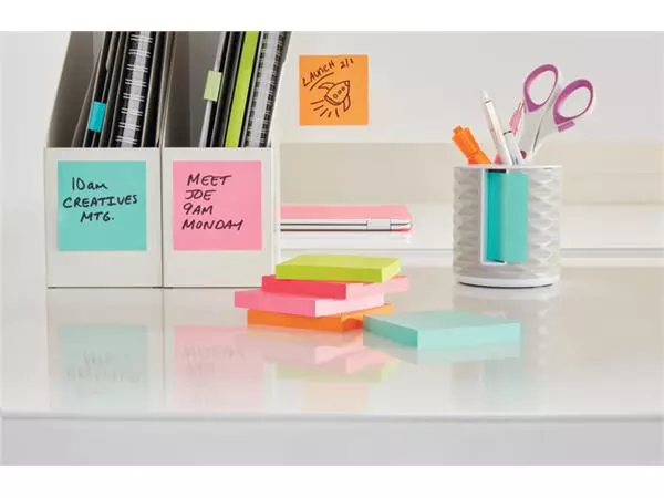 Een Memoblok 3M Post-it 653 38x51mm neon assorti kleur 12 stuks koop je bij Kwantinex