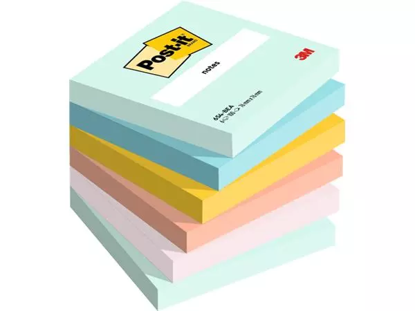 Een Memoblok 3M Post-it 654 76x76mm Beachside Colour koop je bij Quality Office Supplies