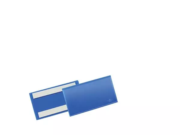 Een Documenthoes Durable zelfklevend 150x67mm blauw koop je bij Kantoorboekhandel Van Atten