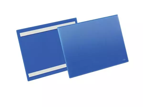 Een Documenthoes Durable zelfklevend A4 liggend blauw koop je bij Company Supplies