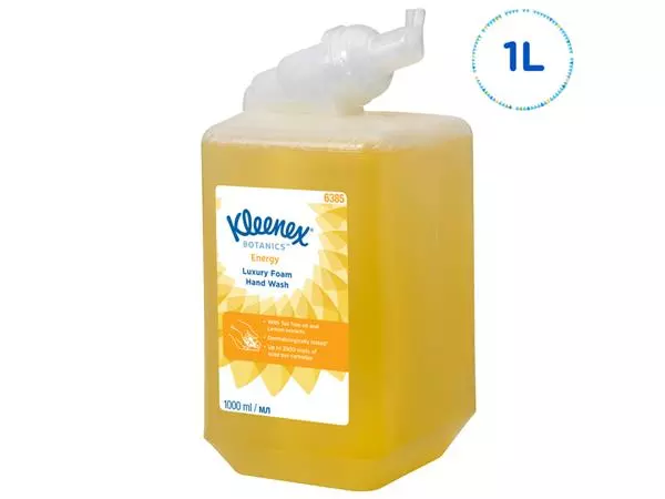 Een Handzeep Kleenex Botanics foam geel 1000ml 6385 koop je bij Friese Schrijfkamer