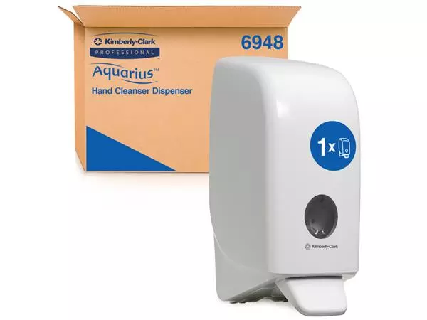 Een Handzeepdispenser Aquarius 1 liter wit 6948 koop je bij Sysdicom BV