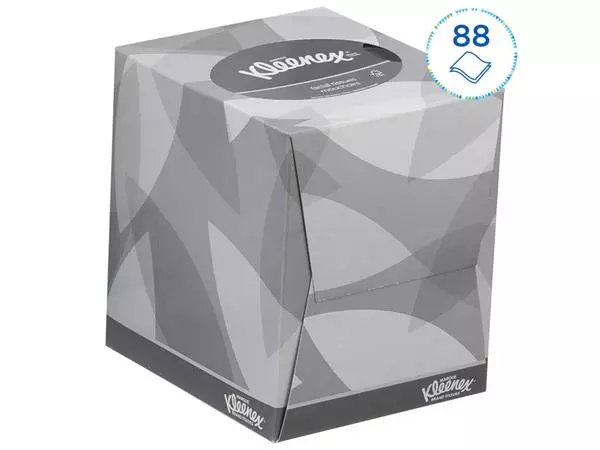 Een Facial tissues Kleenex 2-laags kubus 12x88stuks wit 8834 koop je bij De Rijk Kantoorshop