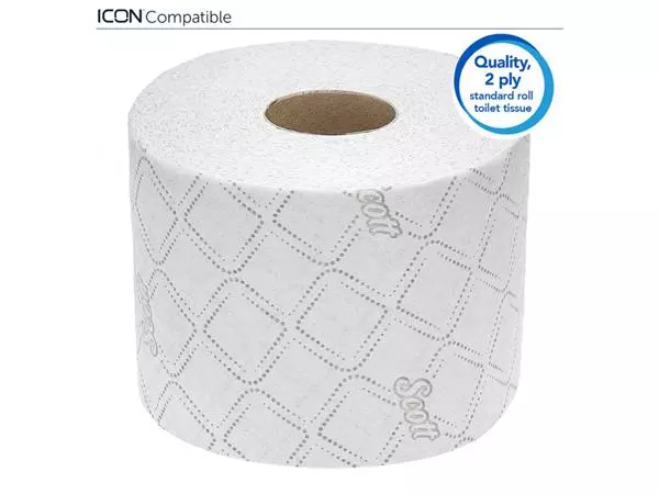 Een Toiletpapier Scott Essential 2-laags 600vel wit 8517 koop je bij Deska Alles voor Kantoor