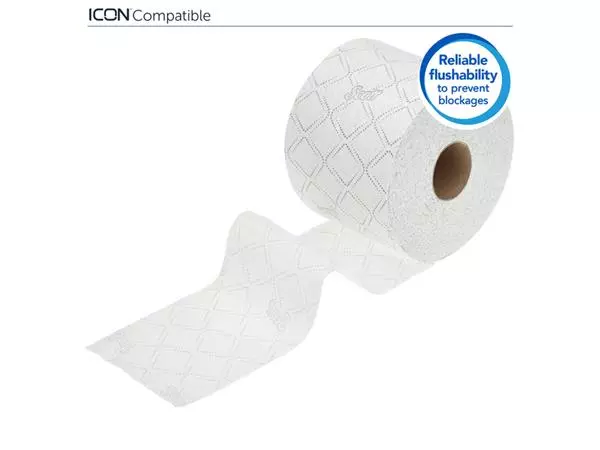 Een Toiletpapier Scott Essential 2-laags 600vel wit 8517 koop je bij Sysdicom BV