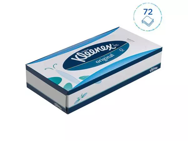 Een Facial tissues Kleenex 3-laags standaard 12x72stuks wit 8824 koop je bij Continu Kantoor