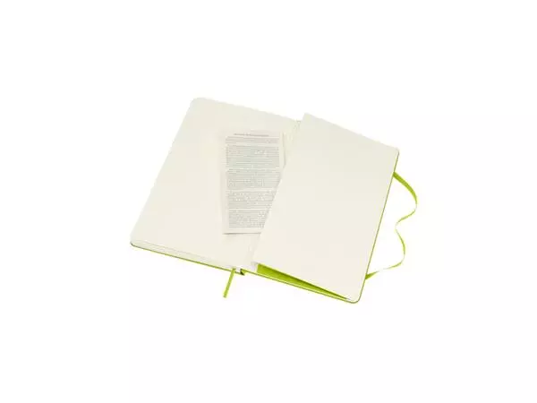 Een Notitieboek Moleskine large 130x210mm lijn hard cover lemon green koop je bij Deska Alles voor Kantoor