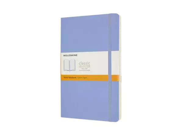 Buy your Notitieboek Moleskine large 130x210mm lijn soft cover hydrangea blue at QuickOffice BV