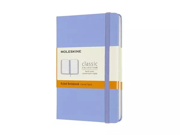 Een Notitieboek Moleskine pocket 90x140mm lijn hard cover hydrangea blue koop je bij QuickOffice BV