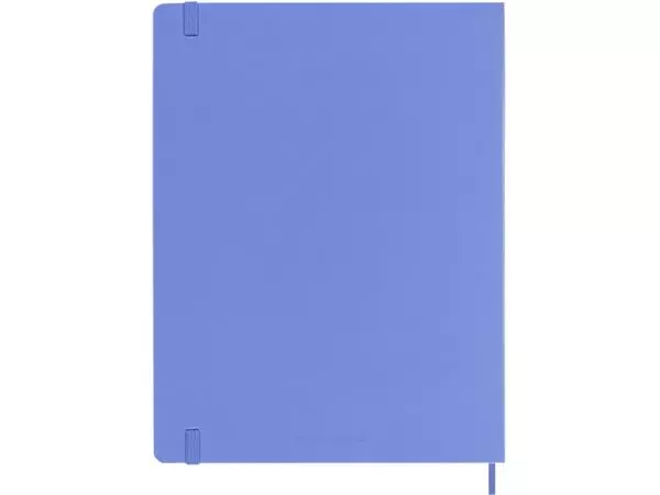 Een Notitieboek Moleskine XL 190x250mm blanco hard cover hydrangea blue koop je bij Continu Kantoor