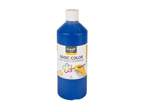 Een Plakkaatverf Creall basic donkerblauw 500ml koop je bij Clippz! Office Supplies