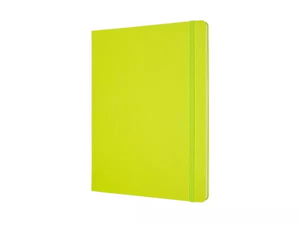 Een Notitieboek Moleskine XL 190x250mm lijn hard cover lemon green koop je bij Deska Alles voor Kantoor