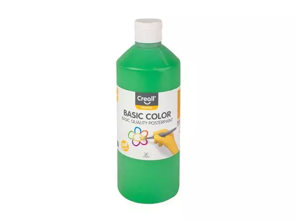 Een Plakkaatverf Creall Basic middengroen 500ml koop je bij Sysdicom BV