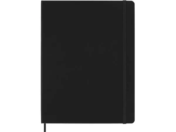 Een Notitieboek Moleskine XL 190x250mm dots hard cover zwart koop je bij Friese Schrijfkamer