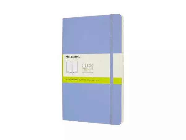 Een Notitieboek Moleskine large 130x210mm blanco soft cover hydrangea blue koop je bij Zevenbergen de project- en kantoorinrichters bv