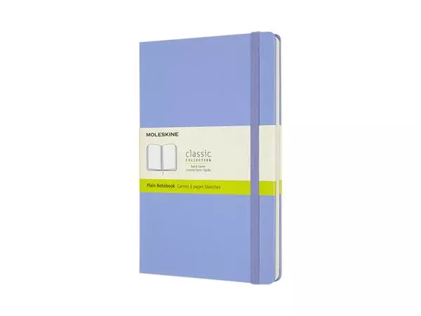 Buy your Notitieboek Moleskine large 130x210mm blanco hard cover hydrangea blue at QuickOffice BV