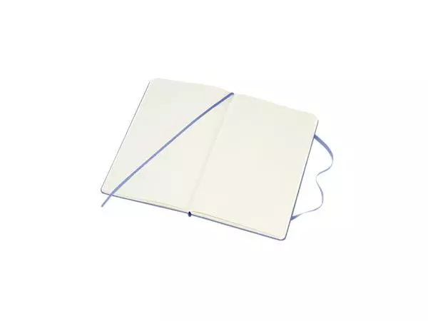 Een Notitieboek Moleskine large 130x210mm blanco hard cover hydrangea blue koop je bij Heering Office