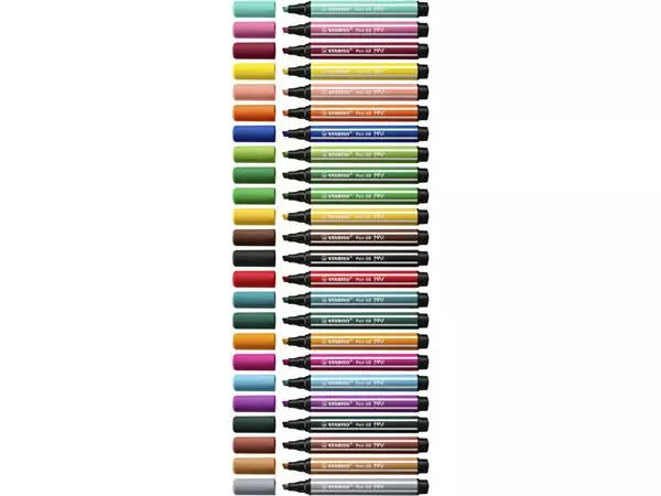 Een Viltstift STABILO Pen 68 Max Arty assorti etui à 24 stuks koop je bij Peter Wind