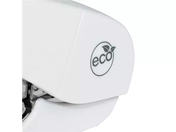 Een Nietmachine Rapesco Germ-Savvy ECO Less Effort Flat Clinch antibacterieel 24/6mm wit koop je bij De Joma BV