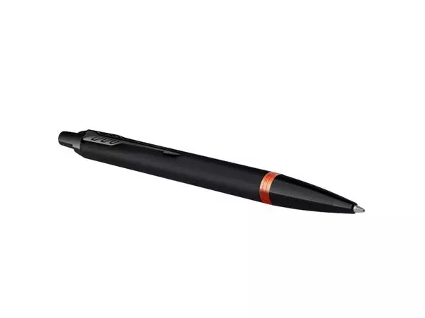 Een Balpen Parker IM black orange vibrant ring medium blister à 1 stuk koop je bij Sysdicom BV