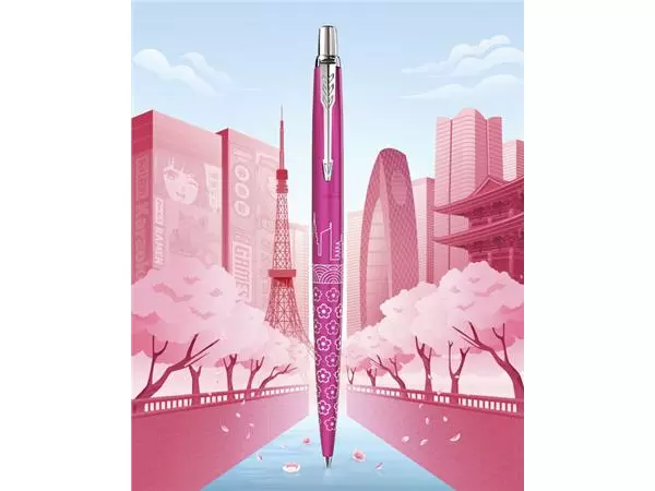 Een Balpen Parker Jotter special edition Tokyo pink CT medium koop je bij WinkelVolWinkels