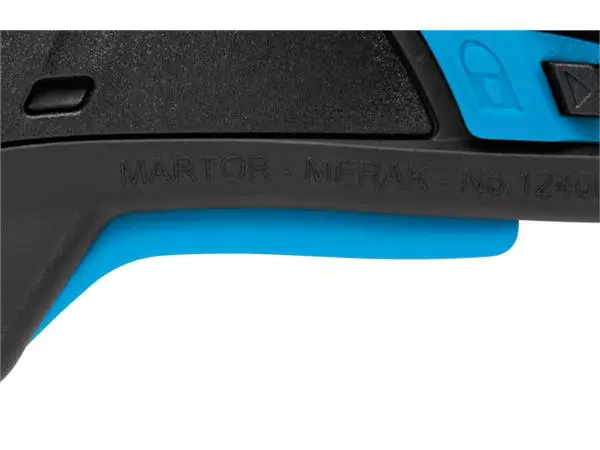 Een Veiligheidsmes Martor Secupro Merak rechthoekig 9mm zwart koop je bij Kantorice office & business supplies